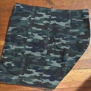Free People Camo Skirt